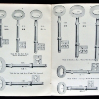 c1920 Illustrated catalogue of keys, key blanks, lock springs etc publ Wolverhampton  Whitehead Bros - Sold for $62 - 2017