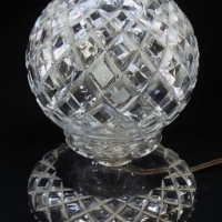 1930's Cut Crystal Boudoir Lamp - Typical Diamond cut design - Sold for $99 - 2017