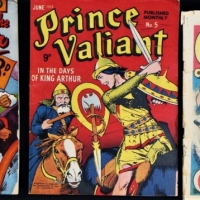 3 x 1940s Australian Comics - Barney Baxter in The Air #1 and #6  and Prince Valiant - Sold for $62 - 2017