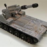 Vintage Dinky toy diecast -  150 mm mobile gun - Sold for $31 - 2017