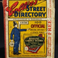 1938 Collins Melbourne Street directory with folding map - Sold for $37 - 2017