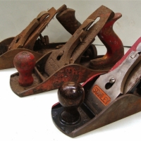 Group of wood planes incl Stanley 4 12 - Sold for $50 - 2017