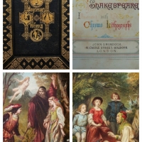 Vintage 1876 'The Complete works of Shakespeare'  hardcover book with gilt edges - Sold for $99 - 2017