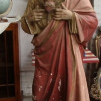 Large vintage plaster statue of Jesus - 130cm tall - Sold for $807 - 2017