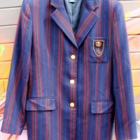 Ralph Lauren woman's striped, fitted single breasted school blazer - Size 10 - Sold for $50 - 2017