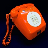 Vintage Orange Kent Pay Phone - Sold for $62 - 2017