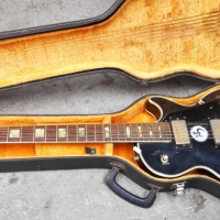 Vintage Japanese Black Beauty Gibson Les Paul Custom copy - Sold for $248 - 2017