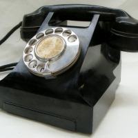 1952 PMG Black Bakelite telephone - Sold for $50 - 2017