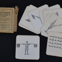 Boxed cWW1 Semaphore Alphabet cards by Angus & Robertson - Sold for $56 - 2017