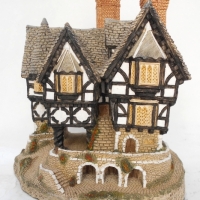 Large c1986 David Winter cottages 'Fallsatff's Manor' handmade ornament - Sold for $25 - 2017