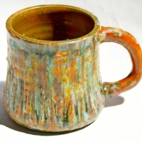 Vintage Australian pottery - 'Beck' signed & dated '61 to base ceramic mug - Sold for $25 - 2017