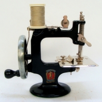 Boxed vintage Peter pan Sewing machine by Colton, Palmer & Preson South Australia - Sold for $112 - 2017