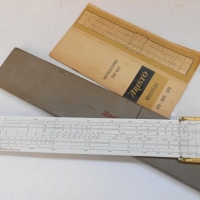 Vintage Aristo Multilog slide rule with instructions - Sold for $25 - 2017