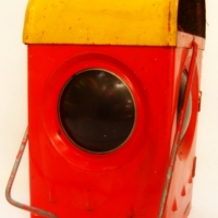 Vintage MBCC Workman's Lamp - Red Case w Yellow top - Sold for $31 - 2017
