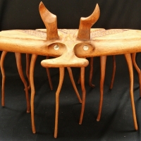 1960s Abstract Danish wooden crab sculpture in the style of Knud Albert - Sold for $174 - 2017