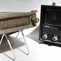 2 x Pces - Vintage AWA Cruiser 63 Car Radio + 1970's Copal CLOCK RADIO w flip over Numbers - Sold for $25 - 2017