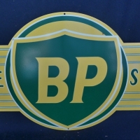 Reproduction BP Service station metal sign - Sold for $37 - 2017