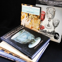 Group of Antique Glass reference books incl British Georgian glass, Drinking glasses etc - Sold for $25 - 2017