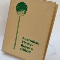 Ring bound wood reference book Australian timber buyers guide - Sold for $62 - 2017