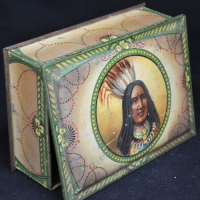 1920s Arnotts Biscuits Indian head biscuit tin, Homebush Sydney - Sold for $193 - 2018