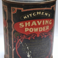 1920s Kitchens Shaving powder tin by Wilson Bros Melbourne - Sold for $112 - 2018