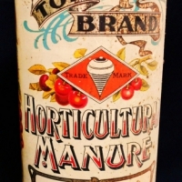 1920s Top Brand Horticultural Manure tin By Union Can Co, Adelaide - Sold for $161 - 2018