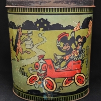 1930s Australian Mickey Mouse tin 'Just Married' by Wilson bros Melbourne - Sold for $186 - 2018