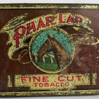 1930s Australian Phar Lap Tobacco tin - Sold for $435 - 2018