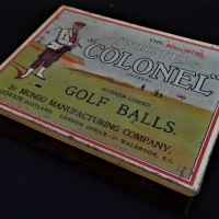 1930s St Mungo Manufacturing Co The (patent) Colonel rubber core golf ball tin - Sold for $130 - 2018