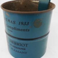 1933 Advertising flour sifter for J C Herriot General Storekeeper Mount Pleasant by A Simpson Adelaide - Sold for $50 - 2018