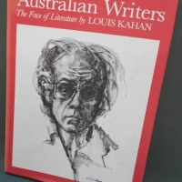 1981 1st edition signed copy Australian Writers by Louis Kahan hard cover with dust jacket - Sold for $25 - 2018