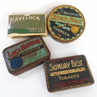 3 x Australian pocket tobacco tins - Sunday Best, Lucy Hinton & Welcome Nugget c1930s - Sold for $87 - 2018