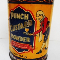 Australian Punch Custard powder tin for John Connell & Co by Wilson Bros Melbourne - Sold for $75 - 2018