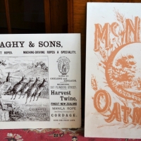 2 x Metal signs - Donaghy Rope Works & Mc Nabs Oatmeal - Sold for $43 - 2017