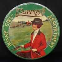 1930s Murray's Bonny girl assortment tin with Hunting scene - Sold for $37 - 2018