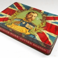 1930s Pascal's George V Our Sailor King Butter Scotch tin - Sold for $37 - 2018