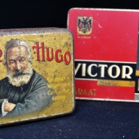 2 x Dutch Victor Hugo Tobacco tins - Sold for $35 - 2018