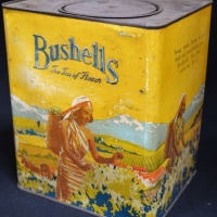 Large 1930s Bushells tea Harvesting tin - Sold for $62 - 2018