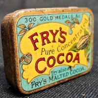 1910 Frys Cocoa sample tin  vesta case with contents - Sold for $50 - 2018
