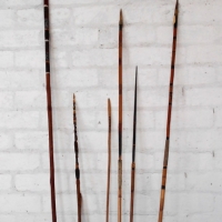 Group of Aboriginal spears including Tiwi Islands incl Horn tipped and barbed spears etc - Sold for $68 - 2018