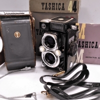 Boxed Yashica LM 44 camera with instruction pamphlet - Sold for $68 - 2018