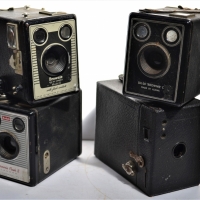 6 x Vintage Kodak Box Brownie cameras - Sold for $81 - 2018
