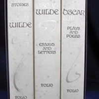 Cased 3 x volume set - OSCAR WILDE - STORIES, Essays & Latters + Plays & poems - pub by Folio Society 1995 - Sold for $25 - 2018