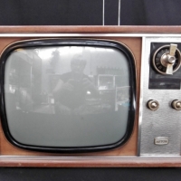 Vintage portable Astor Black & white television in wooden case - Sold for $68 - 2018