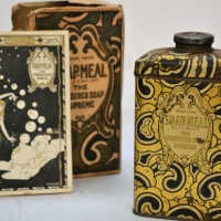 C1920s Soap Meal tin in original box with pamphlet - Sold for $124 - 2018