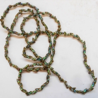 Tasmanian Aboriginal mariner shell necklace on a long unjoined strand 80 - Sold for $186 - 2018