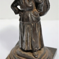 c1880s figural Cast iron Vesta holder of a lady with a basket - Sold for $87 - 2018