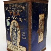 C1920s Australian tea tin  CWS Port Adelaide Co-operative society Port Adelaide by Union can co Adelaide - Sold for $25 - 2018