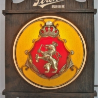 The Stroh Brewing Company - Incandescent illuminated advertising wall plaque - Sold for $31 - 2018