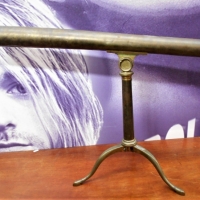 Vintage Brass Telescope on folding tripod stand - Sold for $161 - 2018